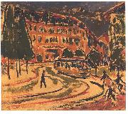 Ernst Ludwig Kirchner Tramway in Dresden Spain oil painting artist